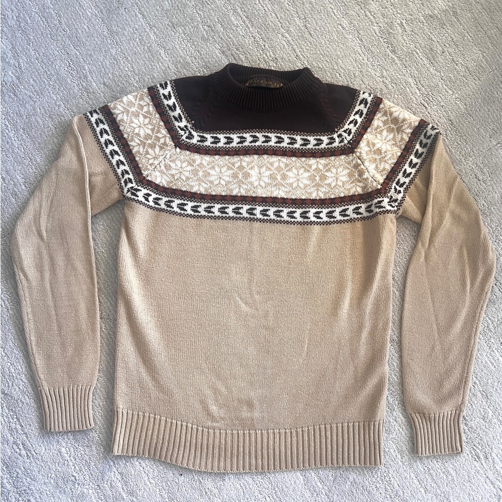 90's Fair Isle Sweater - Pullover - Size Medium